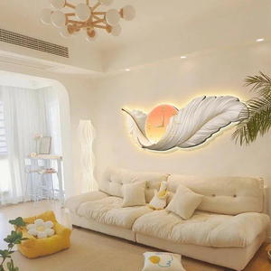<strong>Whale</strong> LED Light Luxury Entryway Decorative Painting Hanging Painting Mural Simple Modern Vertical Wall <strong>Art</strong> - Product Image 5