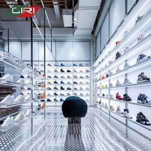 CIRI moda spor mağaza vitrini ayakkabı duvara monte Sneaker raflar raf ekran