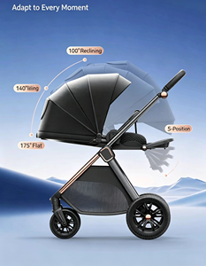 Coches <span class=keywords><strong>para</strong></span> Bebés de Lujo 4 en <span class=keywords><strong>1</strong></span>, Cochecito Plegable 3 en <span class=keywords><strong>1</strong></span> con Silla de Auto - Product Image 6