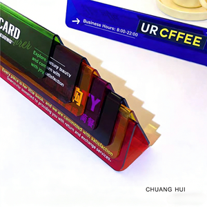 Placa de matrícula digital 4K de acrílico naranja de vitalidad de 3mm personalizable-cartelera Premium para restaurantes cafeterías montada en la pared - Product Image 3