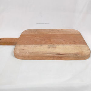 เขียงไม้ขนาดใหญ่ เขียงชีสขนาดใหญ่ เขียงหั่นเนื้อและผลไม้ อุปกรณ์ครัว 15x9 นิ้ว ขัดเงาธรรมชาติ - Product Image 1