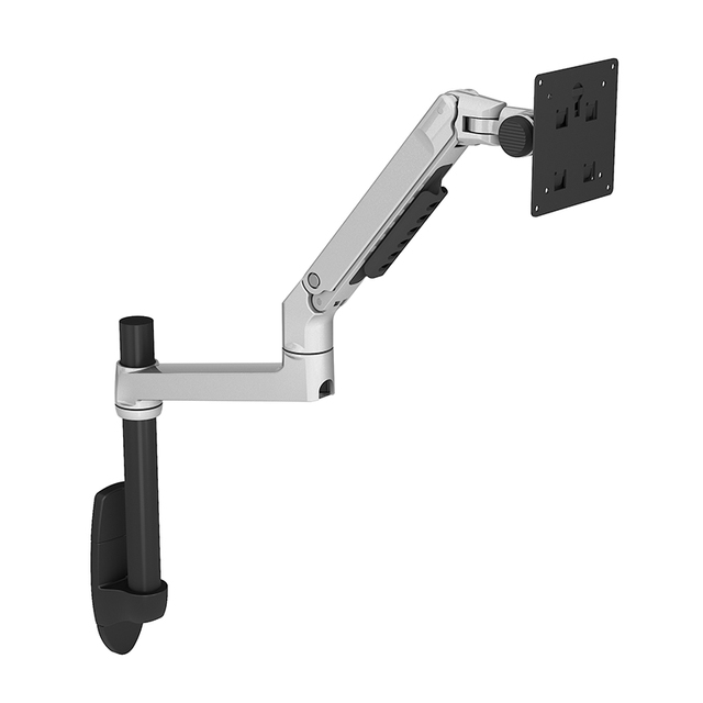 Hot Selling Good Quality 17-inch Aluminum Alloy Monitor Stand Arm Hanging Bracket Silver/Black Monitor Tablet Wall Mount