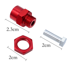 NTFHOBBY Bộ Chuyển Đổi Trục Lục Giác Bánh Xe 12Mm Sang 17Mm Bằng Nhôm Cho HSP 1/10 RC Phụ Tùng Nâng Cấp Xe Hơi Màu Đen - Product Image 3