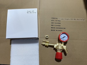 Regulador de <span class=keywords><strong>gas</strong></span> LPG de latón de un solo calibre, prueba de presión de 200Bar, idoneidad para reguladores de <span class=keywords><strong>gas</strong></span> propano