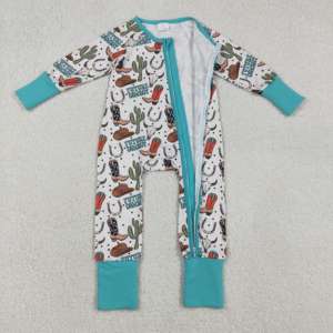 LR2942 rts Mameluco de Bebé con Estampado de Cactus Vaquero para Niña, Mono de Manga Larga al por Mayor, Conjunto Infantil - Product Image 6