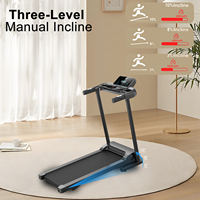 Tapis roulant électrique motorisé professionnel pour la maison et le sport, pliable, mini tapis roulant avec inclinaison