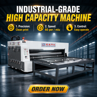 Machine semi-automatique d'impression flexographique 2 couleurs, rainurage et découpe rotative pour cartons ondulés de pizza, avec alimentation en chaîne – Prix