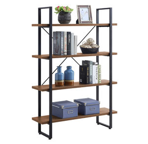 Estantería Industrial de 5 Niveles, Librería <span class=keywords><strong>Vintage</strong></span>, Estantería Rústica de Madera y Metal, Estante de Exhibición y Almacenamiento - Product Image 1