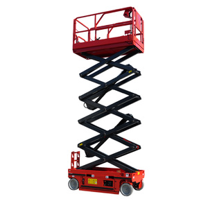 Piattaforma a forbice semovente |   Altezza di Lavoro 9,8m Capacità 320kg |   Acciaio ad Alto Tenore di Carbonio per Energia Elettrica |   Design Pieghevole per 2 Persone - Product Image 2