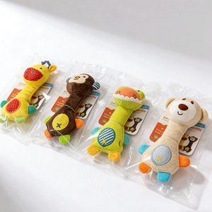 Adorable <span class=keywords><strong>hochet</strong></span> en peluche douce en forme d'ours pour bébés, <span class=keywords><strong>hochet</strong></span> à main pour nourrissons, jouet sensoriel de développement pour bébés, sûr et confortable - Product Image 6