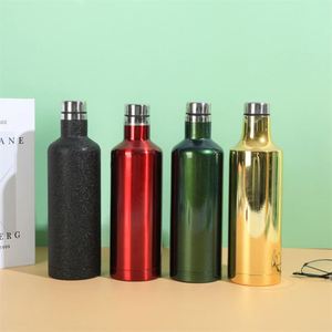 Outdoor 500Ml Insulated Drink Water Bottle <b>Cheap</b> Stainless Steel Custom Cups Red Wine Bottles With Leak Proof Lid - Product Image 1