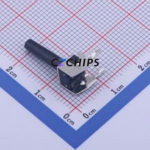 GT-TC100A-H170-L1 Tactile Switch Through hole Component THT Switch Single Pole Single Throw Round Button 1.6N Right Angle Insert - Product Image 2