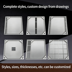 Rejilla de acero de fábrica de Foshan y cubierta de drenaje de suelo-Rejilla de canal de drenaje antiobstrucción para apartamento/edificio comercial - Product Image 3
