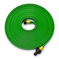 Tuyau d'arrosage de jardin multifonctionnel de 75 pieds, tuyau flexible à 3 tubes avec raccords en laiton pour une irrigation précise