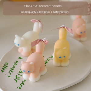 Velas Aromáticas Hechas a Mano con Temática de Gatos (Cera de Soja) - Regalos Ecológicos Personalizados para Navidad y Cumpleaños - Product Image 2