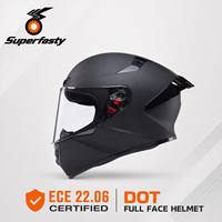 Casque de moto intégral de haute qualité certifié DOT ECE, anti-buée, bien ventilé, équipement de course pour la conduite sur autoroute