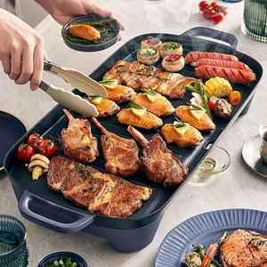 Grill électrique Xiao Xiong DKL-E20U1 1601W bleu antiadhésif grande capacité pour barbecue d'intérieur à usage domestique - Product Image 1