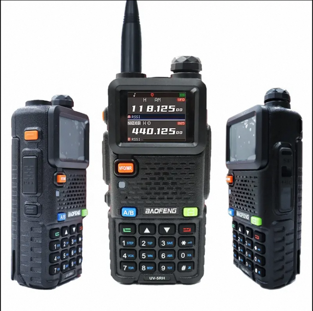 BAOFENG UV-5RH 10W High Power Walkie Talkie with High Capacity Battery Tri-Band Two Way Radios UV-5R Upgraded Version Type-C