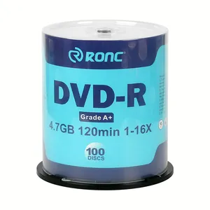 OEM iyi fiyat en kaliteli RONC DVD R 4.7GB boş DVD-R 8X 16X boş disk