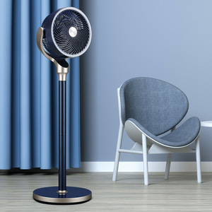 Air Circulating <b>Standing</b> <b>Fan</b> 13 17.9 In Dark Blue Remote Control Digital Timer Oscillating Tabletop Floor Use - Product Image 5