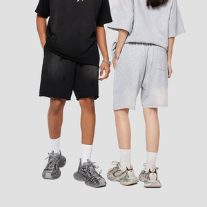 Pantalones Cortos Cargo Deportivos de Verano para Hombre, de Algodón Lavado al Ácido, con Malla y Decoración Vintage, Tela Encerada, Anti-UV y Transpirables - Product Image 3