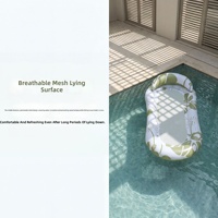 Matelas flottant gonflable pliable avec filet, hamac de piscine individuel pour parc aquatique