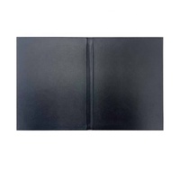 Porte-menu de restaurant en cuir PU A4 de haute qualité, double panneau, couverture plate, pour menus personnalisables 8,5x11''