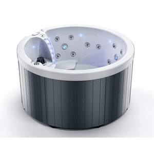 Baignoires à remous <span class=keywords><strong>de</strong></span> qualité exclusive Lovia, économie d'énergie, <span class=keywords><strong>bain</strong></span> à remous extérieur, 1 salon, 3 personnes, spa avec turbine et <span class=keywords><strong>bain</strong></span> <span class=keywords><strong>de</strong></span> <span class=keywords><strong>soleil</strong></span> - Product Image 1
