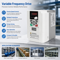 Convertisseur de fréquence de moteur AC à fréquence variable, prix d'usine, 0,4 kW à 4 kW, variateurs de vitesse haute puissance pour moteur
