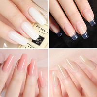 Constructeur de gel transparent professionnel de marque privée constructeur d'ongles en gel dur pailleté pour ongles