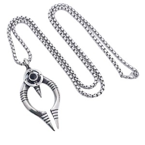 Eagle Eye Pendant <b>Titanium</b> Steel Men's Necklace Punk Style Themed Charm Everyday Wear 2160140 - Product Image 5