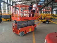 Plateforme de travail élévatrice mobile 6m 8m 10m 12m 14m 16m, nacelle ciseaux autopropulsée électrique pour entrepôt et construction