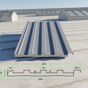 Panneau de toiture en aluminium composite polyuréthane imperméable moderne |   Étanche et écologique pour entrepôt, extérieur, garage souterrain - Product Image 2