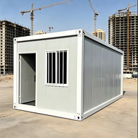 Maison conteneur modulaire préfabriquée sur mesure de 10 pieds pour camp de travail, bureau portable, structure en acier, à assembler
