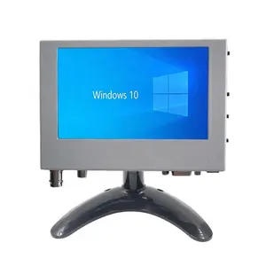 白色迷你PC显示器5英寸vga显示器工业级tft lcd屏幕桌面壁挂式安装2种方式用于ccd摄像机