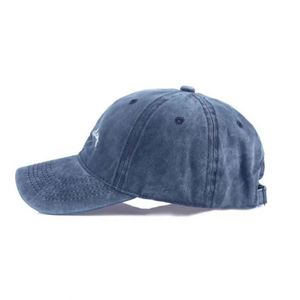Casquettes de baseball vintage en coton non structuré à 6 panneaux avec boucle métallique, logo brodé personnalisé, effet délavé et vieilli, style Dad Hat, vente en gros - Product Image 5