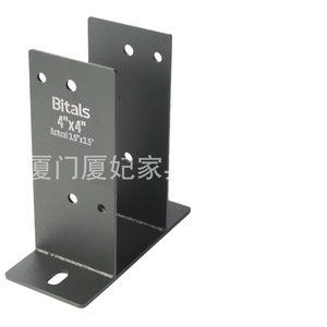 ขายึดติดผนังรูปตัว T ของ Bitals ขนาด 4x4 นิ้ว อุปกรณ์เสริมฮาร์ดแวร์โลหะสีดำ - Product Image 1