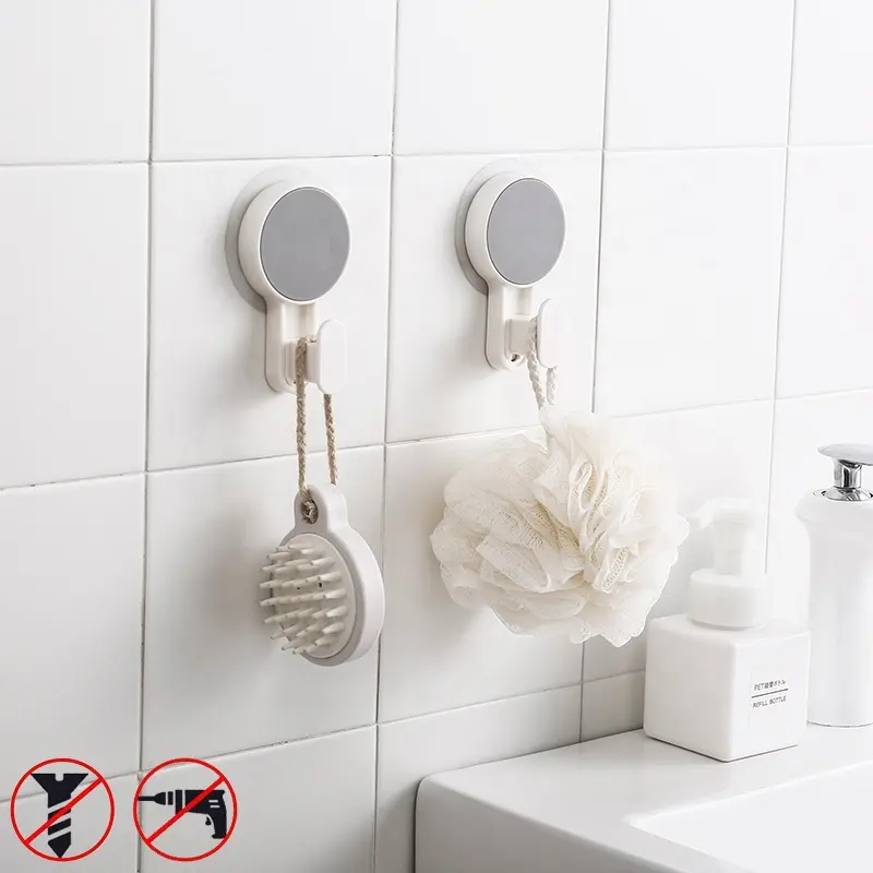 Eco-friendly feature hook adhesive strong wall suction hook not suction cup plastic magic hook