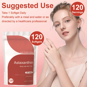 Cápsulas Blandas de Astaxantina OEM en Oferta, Hechas con Aceite MCT, 12 mg de Alta Concentración, Microalgas Frescas, Suplementos Naturales Diarios de Astaxantina - Product Image 5