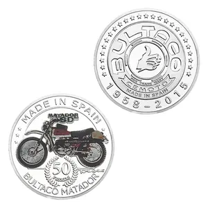 ספרד Bultaco המטדור מזכרות כסף מצופה מטבע הנצחה מטבע