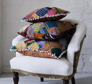 Vintage-Inspired Perfect Handmade Covers Cushion Pillows Hand Patchwork Cotton <b>Floor</b> Pillow for Wholesale Price - Product Image 4