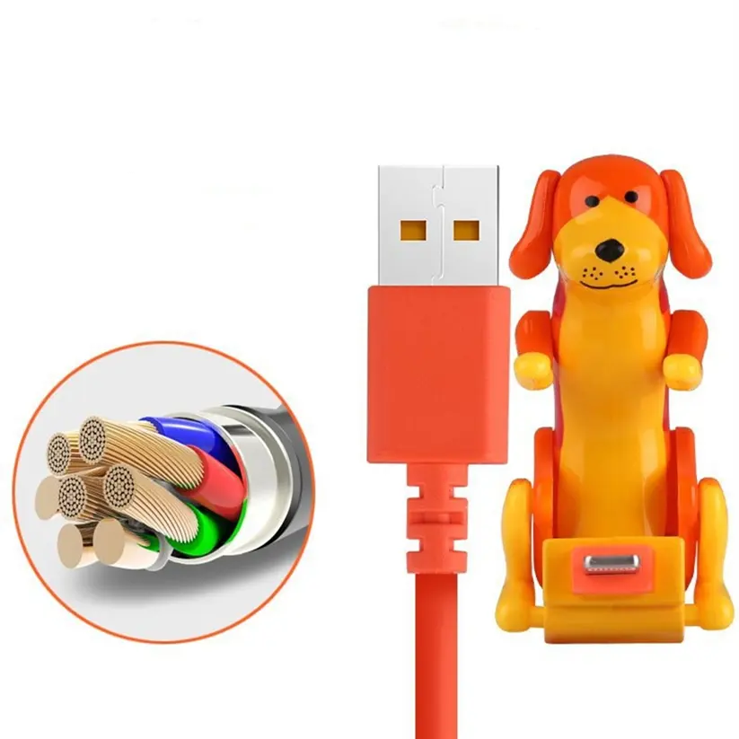 สายชาร์จ USB รูปสุนัขขำขันสายดาต้าชาร์จเร็วใช้ได้กับ Apple Iphone แอนดรอยด์ Type-C ราคาขายส่งจากโรงงาน