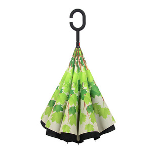 Cadeau d'affaires, <span class=keywords><strong>parapluie</strong></span> <span class=keywords><strong>inversé</strong></span> à double couche en tissu imperméable avec logo personnalisé, différentes couleurs pour femmes et hommes - Product Image 2