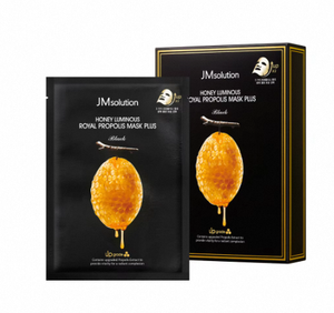 Nueva llegada: Mascarilla suave JMsolution Honey Luminous Royal Propolis Oil con 3 péptidos, hecha en Corea, envío desde Corea, para mujeres, todo tipo de piel, 10 unidades. - Product Image 2