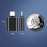 Câble adaptateur USB C mâle vers USB A YRNOVA, gaine en nylon blindée, alliage d'aluminium, pour ordinateur portable, appareil photo, ordinateur, charge rapide 5A