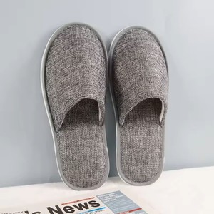 Ury Chaussons d'<span class=keywords><strong>hôtel</strong></span> légers avec tissu en lin Qualité et <span class=keywords><strong>confort</strong></span> directs d'usine - Product Image 6