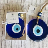 DREA 8CM grand verre mauvais œil suspendu turc grec traditionnel bleu mauvais yeux décoration de la maison pour la décoration de Noël