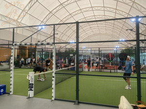 EXITO México Instalación de Vidrio Templado para <span class=keywords><strong>Cancha</strong></span> de Pádel con Postes de Acero Galvanizado en Caliente, <span class=keywords><strong>Cancha</strong></span> de Pádel Panorámica - Product Image 2