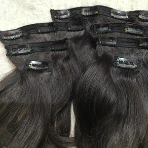 ผมต่อแบบคลิปต่อผมมนุษย์ผมคนบริสุทธิ์เรมี่ชาวยุโรป100% ต่อผมเป็นวิธีที่นิยมที่สุดในการเพิ่มความยาวของเส้นผมของคุณ - Product Image 5