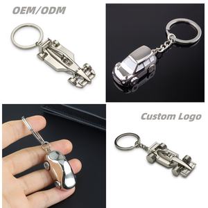 कस्टमाइज्ड ओडेम जस्ता मिश्र धातु 3 डी कार मॉडल कीरिंग कार आकार कुंजी पेंडेंट मेटल स्पोर्ट्स रेसिंग कार कीचेन लोगो के साथ - Product Image 2
